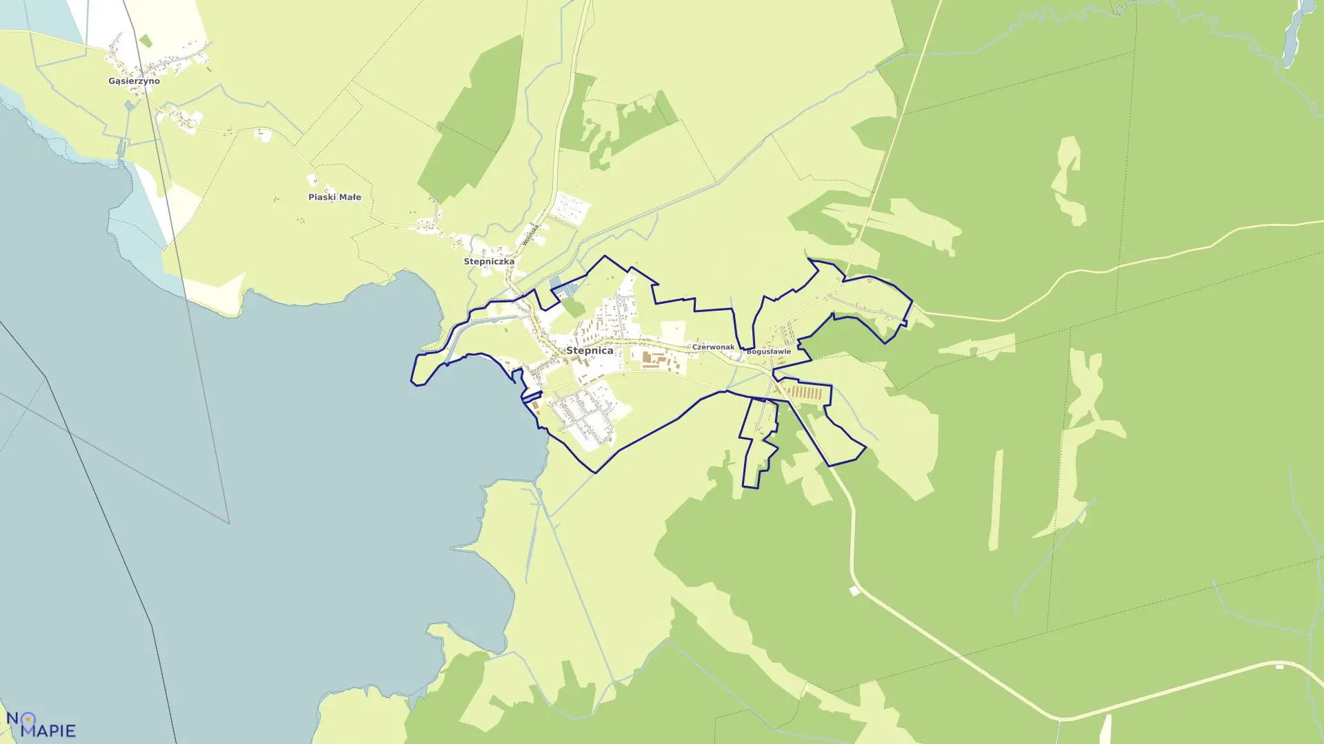 Mapa obrębu Stepnica - 1 w gminie Stepnica